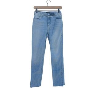 RtA Jeans Women's Size 24 | Light Wash Straight Leg Split‎ Hem Denim Pants